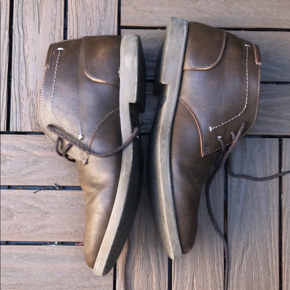 Brown chukkas